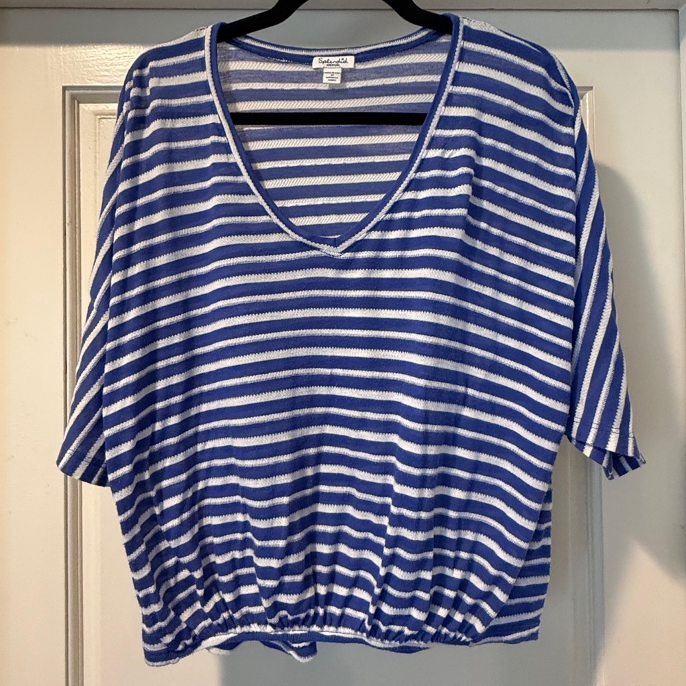 Splendid blue and white shirt